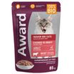 Влажный корм AWARD Indoor big cats для взрослых домашних кошек крупных пород кусочки в соусе с говядиной 85г — фото 5