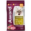 Сухой корм AWARD Hairball & Indoor для взрослых кошек для выведения шерсти с уткой и индейкой с добавлением зеленой чечевицы и Юкки Шидигера 1,5кг