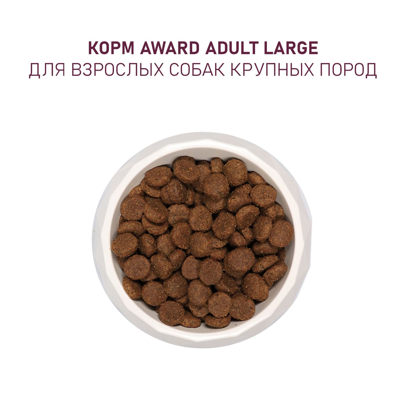 Сухой корм AWARD для взрослых собак крупных пород с курицей и индейкой с добавлением тыквы и шиповника 12кг — фото 8