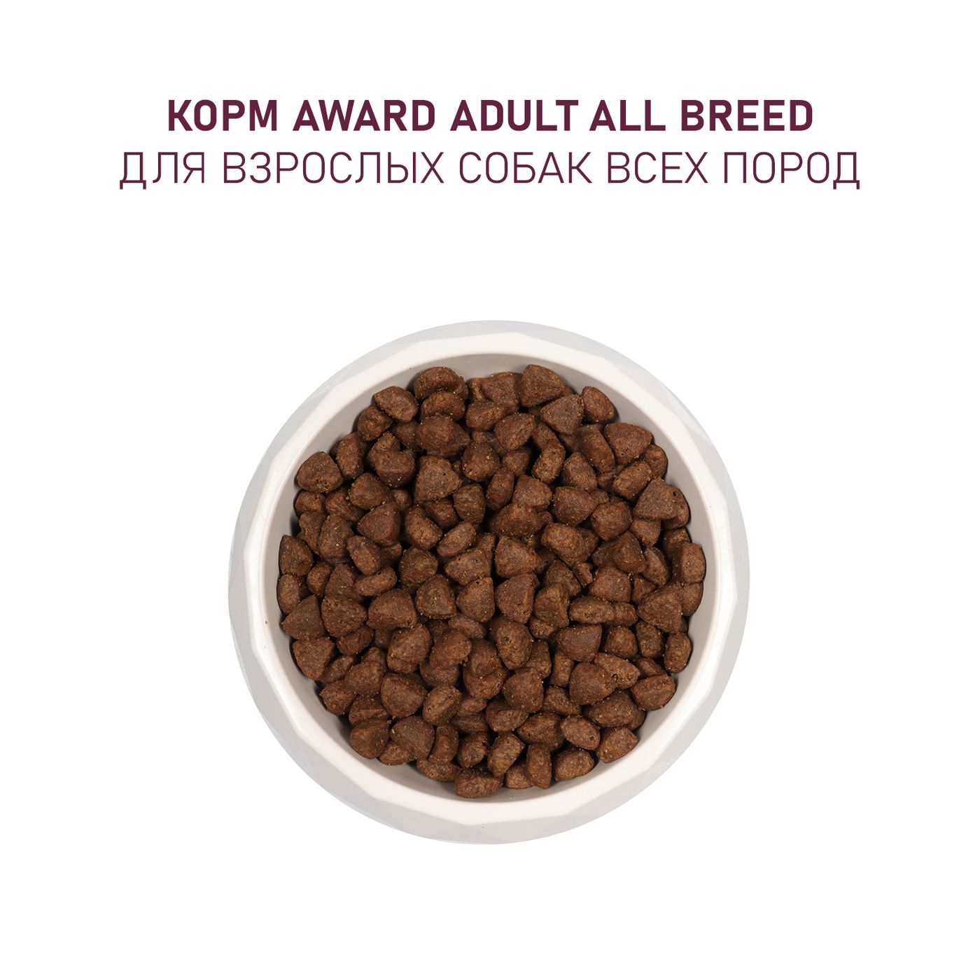 Сухой корм AWARD для взрослых собак всех пород с ягненком и индейкой с добавлением яблока и черники 2кг — фото 8