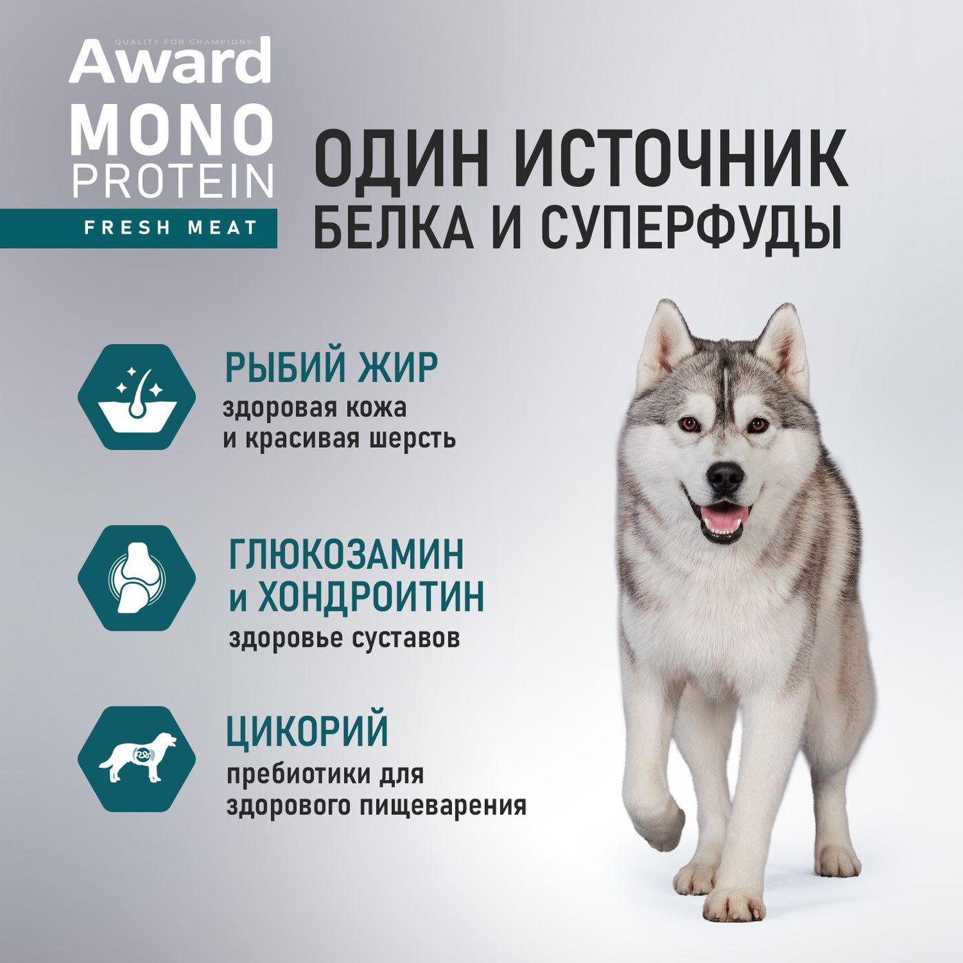 Влажный корм AWARD Monoprotein для взрослых собак паштет из индейки с цукини 100г — фото 5