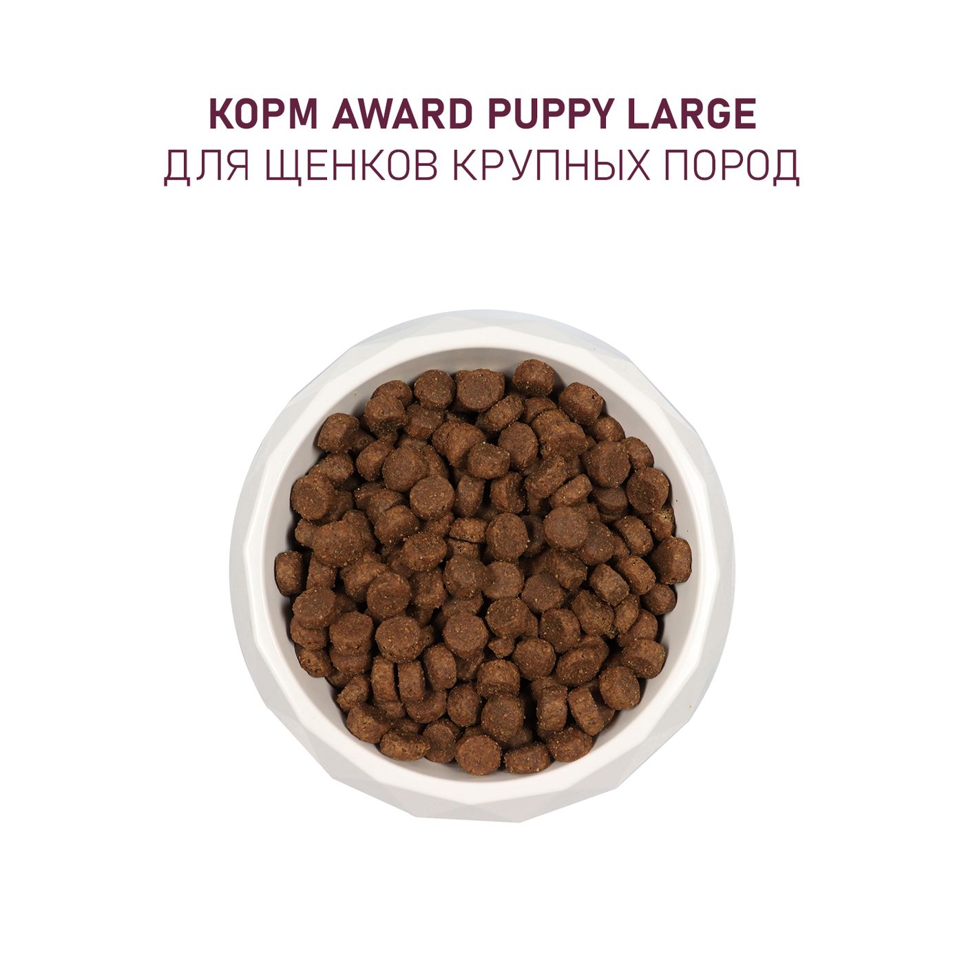 Сухой корм AWARD для щенков от 1 месяца крупных пород с курицей и индейкой с добавлением тыквы и шиповника 12кг — фото 7