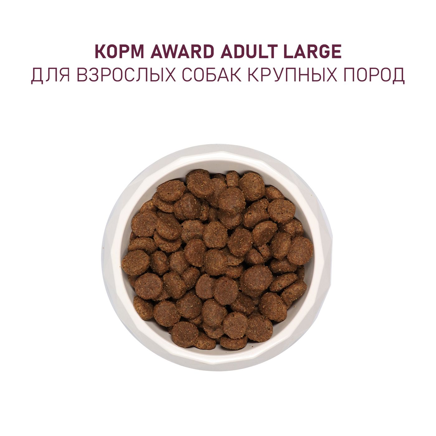 Сухой корм AWARD для взрослых собак крупных пород с курицей и индейкой с добавлением тыквы и шиповника 2кг — фото 8